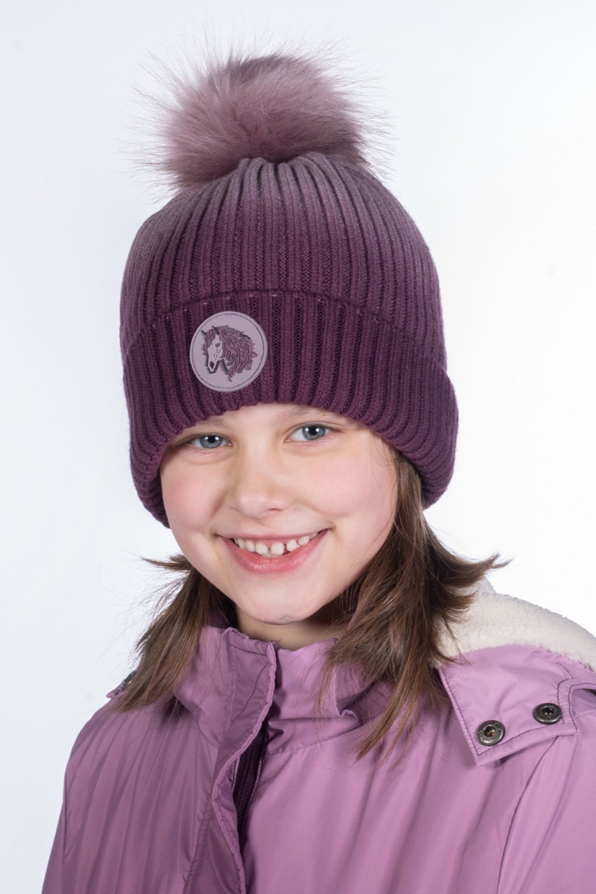 HKM ALVA Strikhue. One Size. Lilla