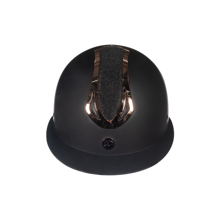 HKM ILLUSION Ridehjelm. Sort/rosegold