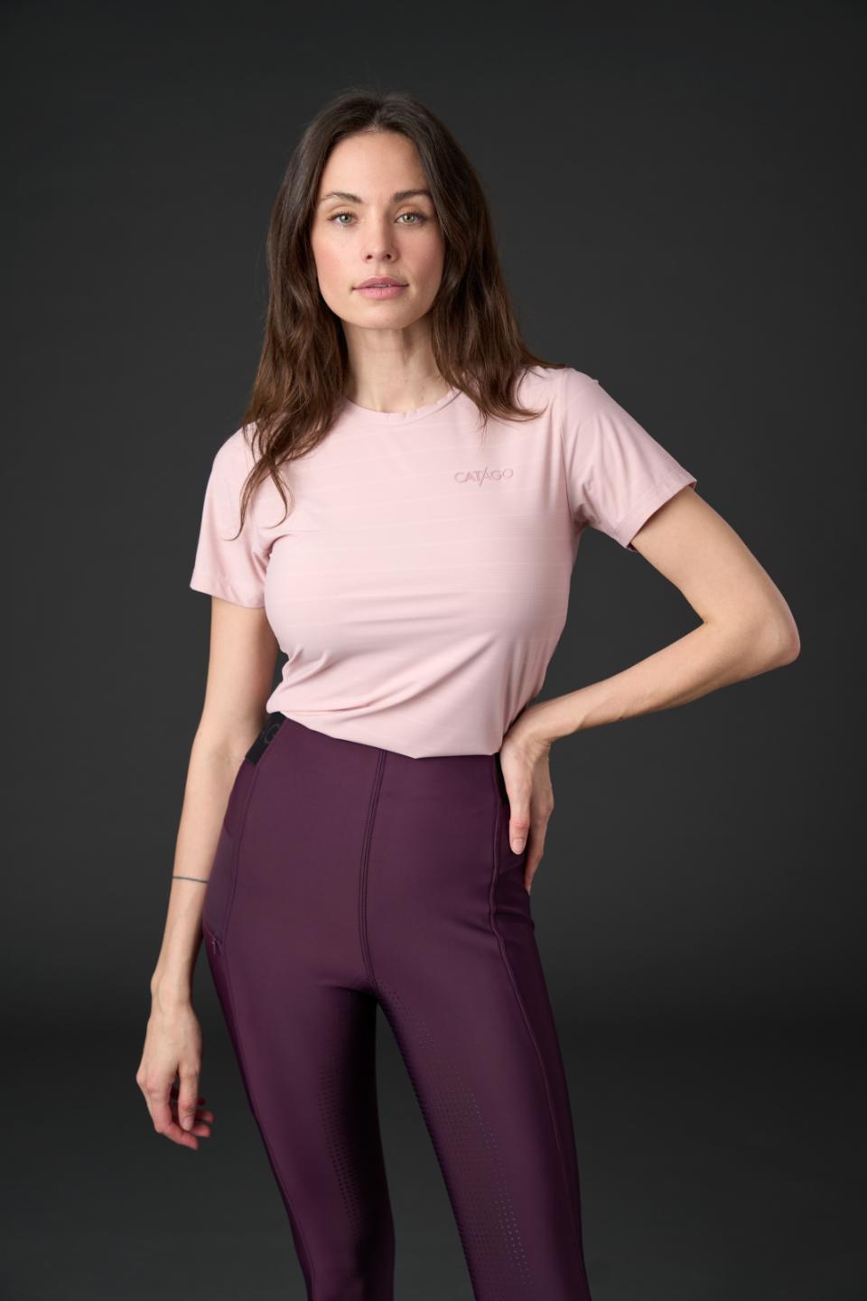 CATAGO TINA Kortærmet T-shirt. Burnished Lilac