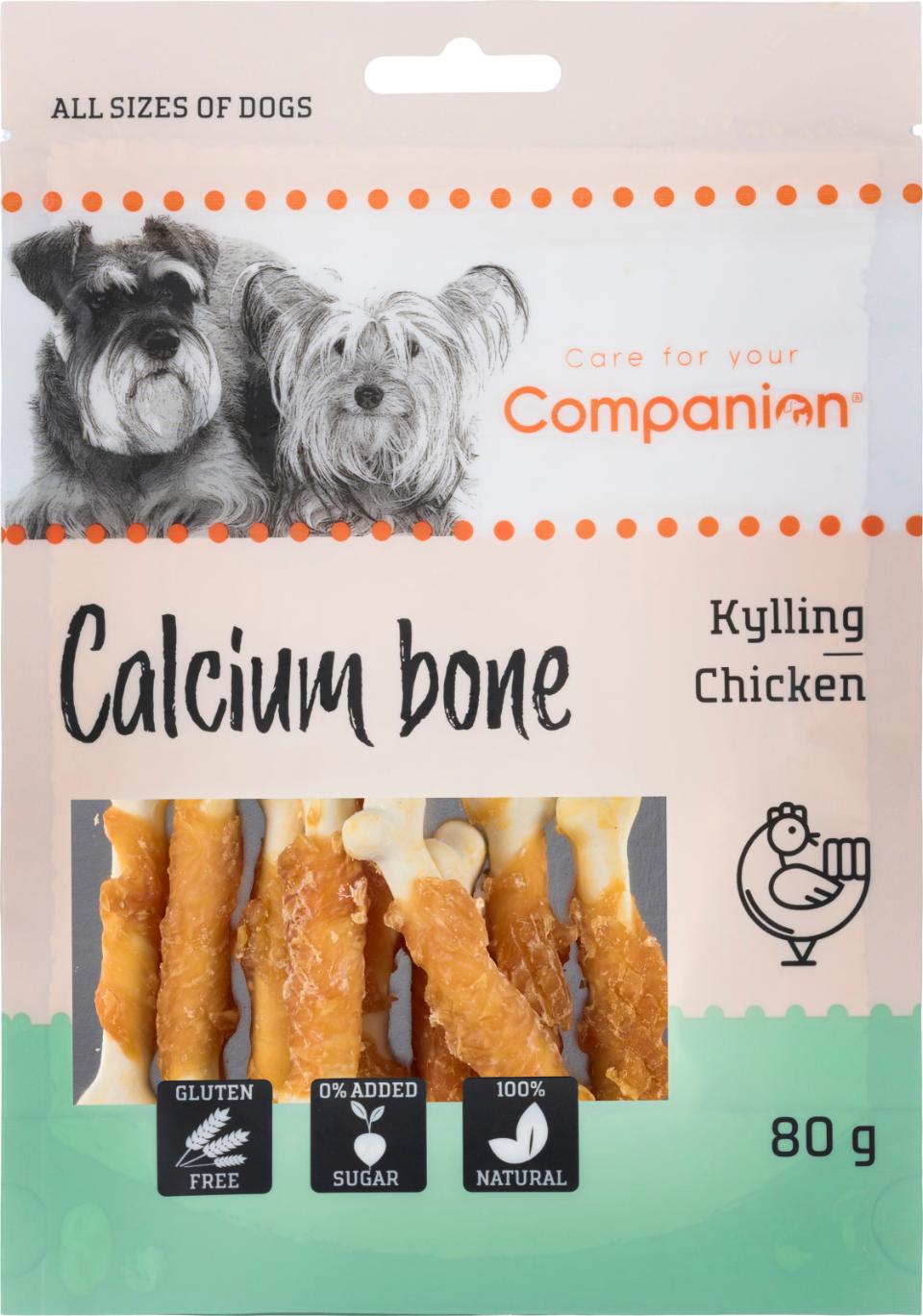 COMPANION Calcium bone. Kylling. 80g