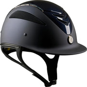OneK Mips Defender Ridehjelm. Matt, Glossy Top Swarowski. Navy