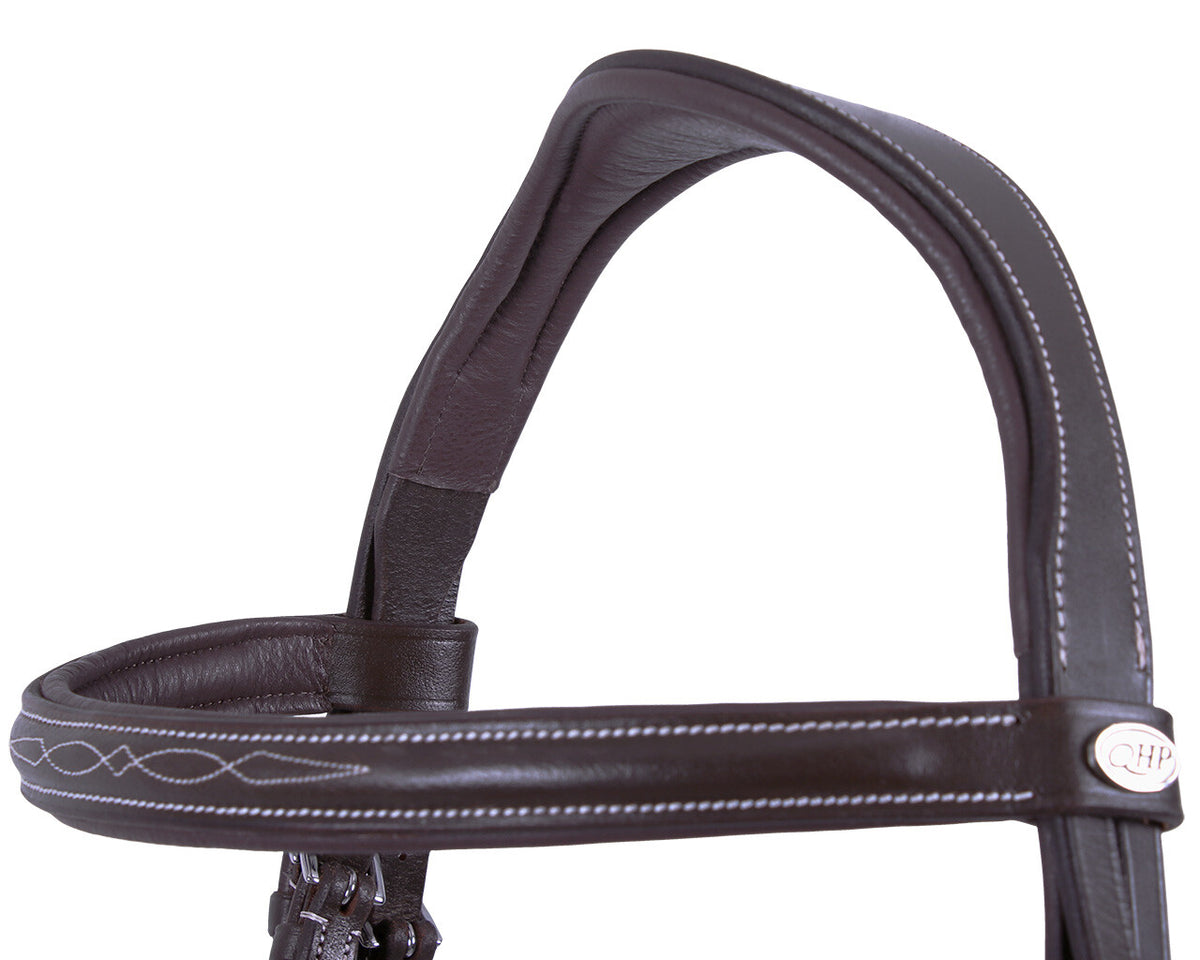 QHP LUXURY Anatomisk trense. Mørkebrun