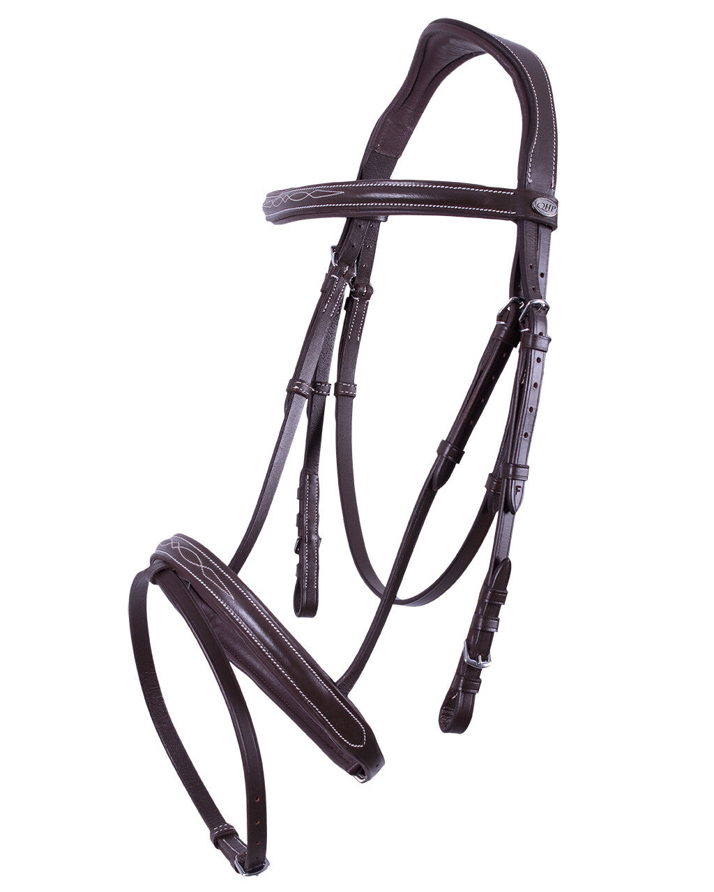 QHP LUXURY Anatomisk trense. Mørkebrun
