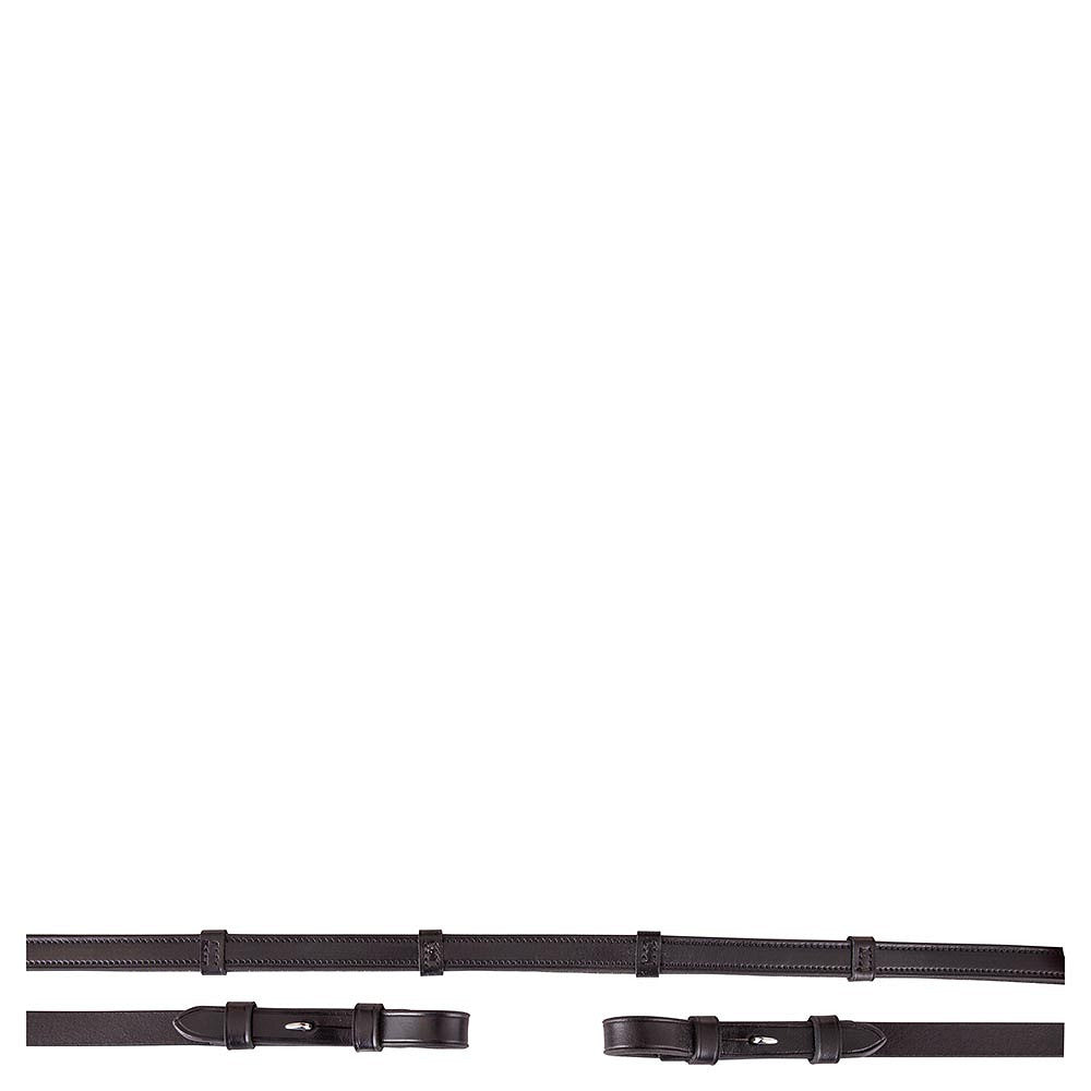 BR Lædertøjler med grip. 16 mm brede