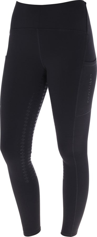 COVALLIERO Junior ridetights med fuld grip. Navy