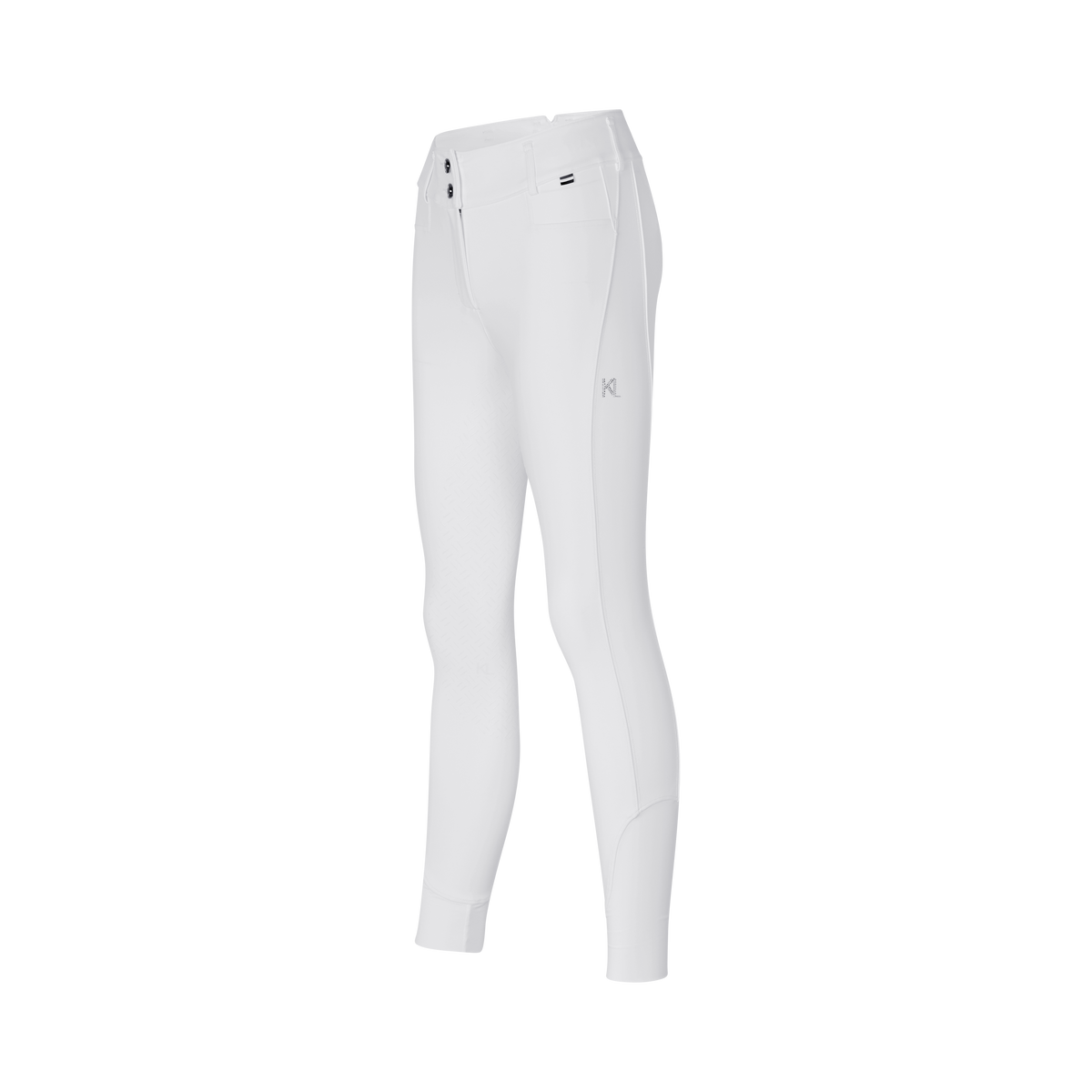 KINGSLAND KIRA H-Shape ridebukser. Fuld grip. Hvid