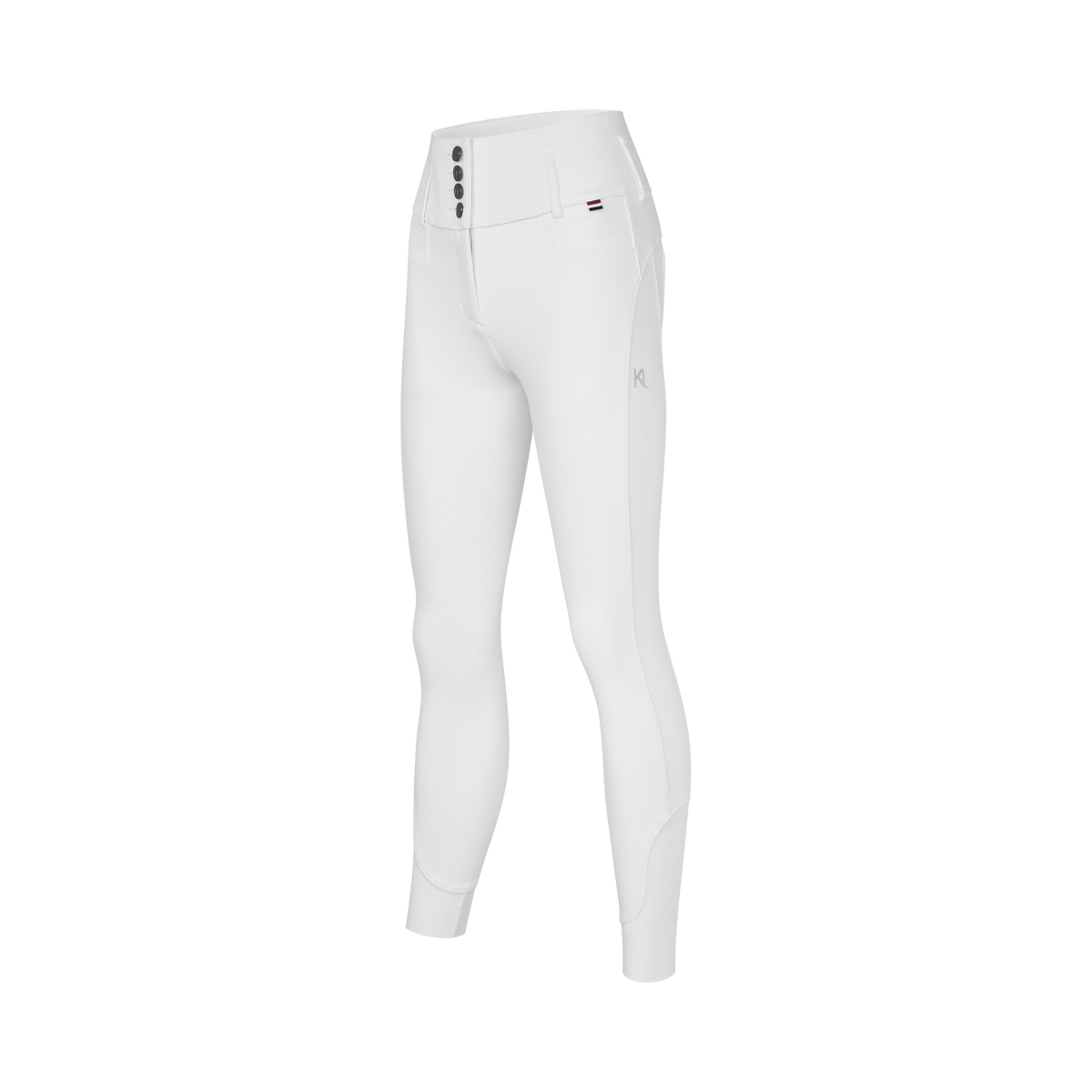 KLKhloe X Shape High Waist F-Grip Ridebukser - White