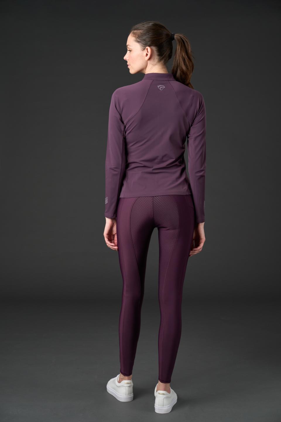 CATAGO TABITA Zip-cardigan. Plum Perfect