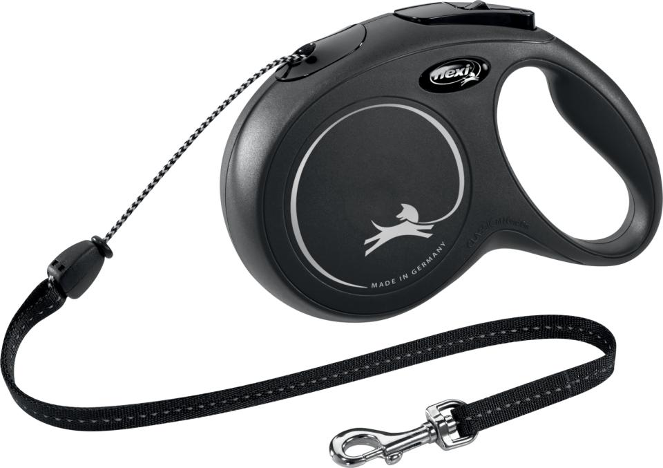 FLEXI Hundeline. 8 meter. M: 8 m, hunde op til 20 kg
