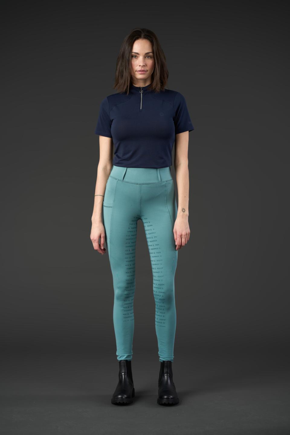 EQUIPAGE KENDRA Ridetights med full grip. Arctic Blue