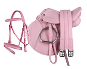 QHP COMPLETE Ponysadel og trense. Pink