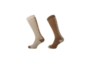 KINGSLAND MELINDA Coolmax ridestrømper. 2-pak. Beige Cobblestone