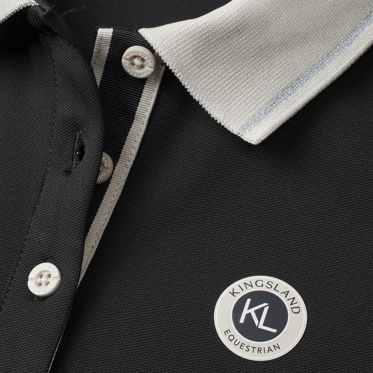 KINGSLAND LAURA Polo T-shirt. Sort. Ladies