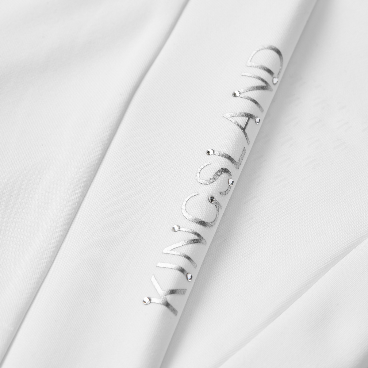 KINGSLAND LILY Junior Stævne-ridetights med fuld grip. Hvid