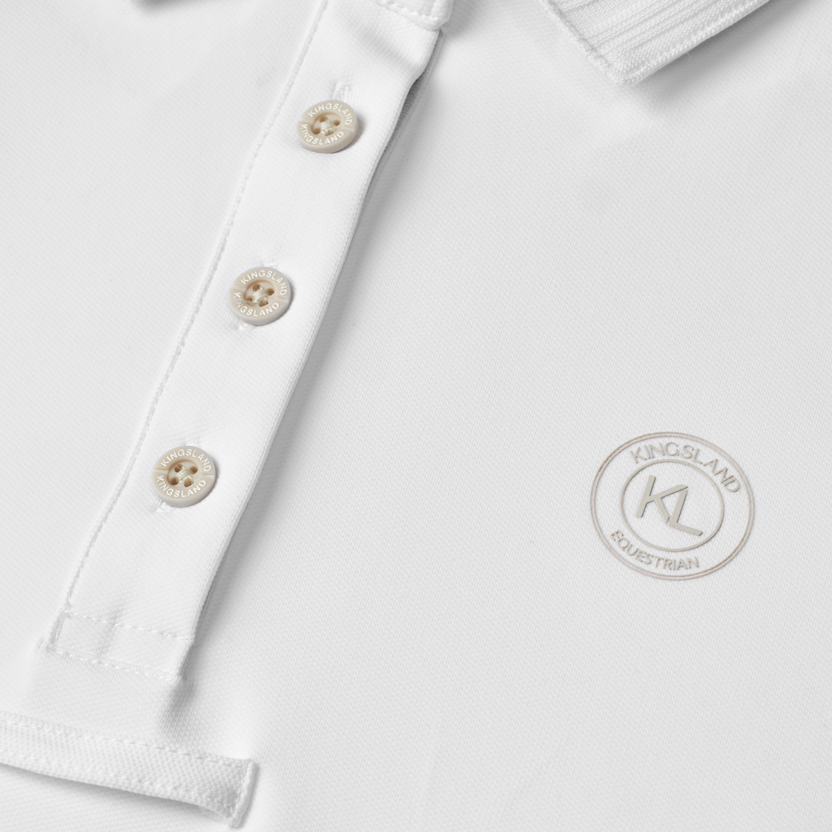 KINGSLAND LORENZO. Polo T-shirt/Stævne T-shirt. Herre. Hvid