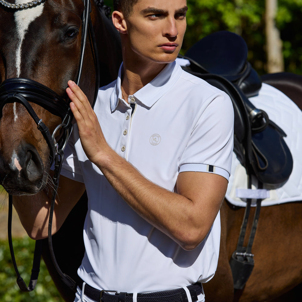KINGSLAND LORENZO. Polo T-shirt/Stævne T-shirt. Herre. Hvid
