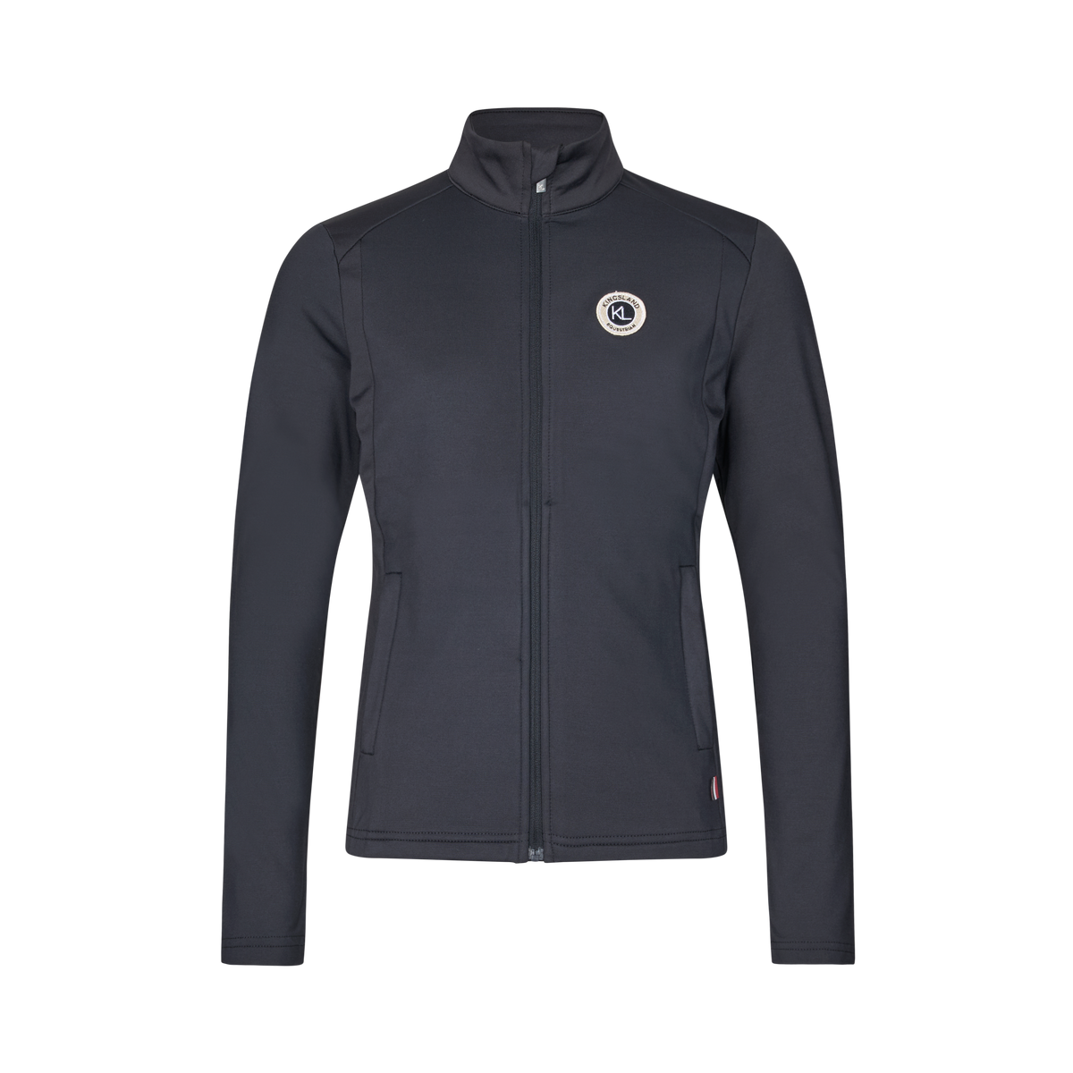 KINGSLAND LUCY Fleece-foret lynlåstrøje. Navy. Junior