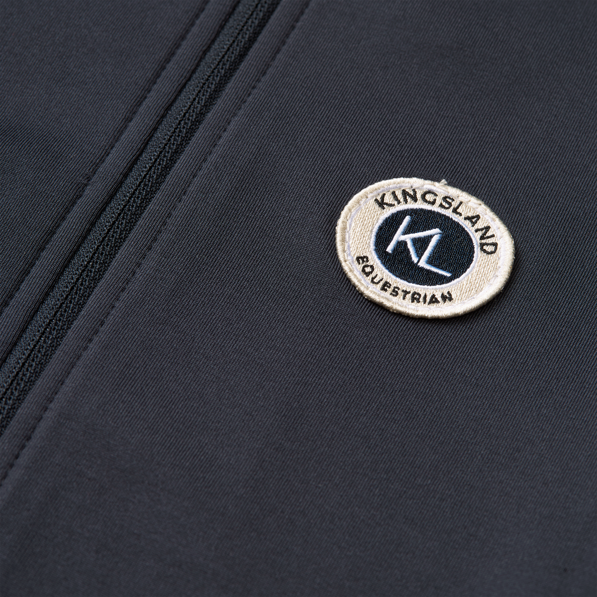 KINGSLAND LUCY Fleece-foret lynlåstrøje. Navy. Junior