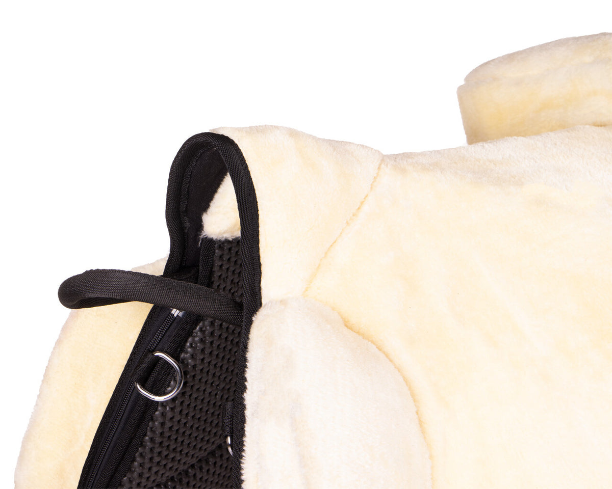 QHP SUPERSOFT Bareback pad. Sort/natur
