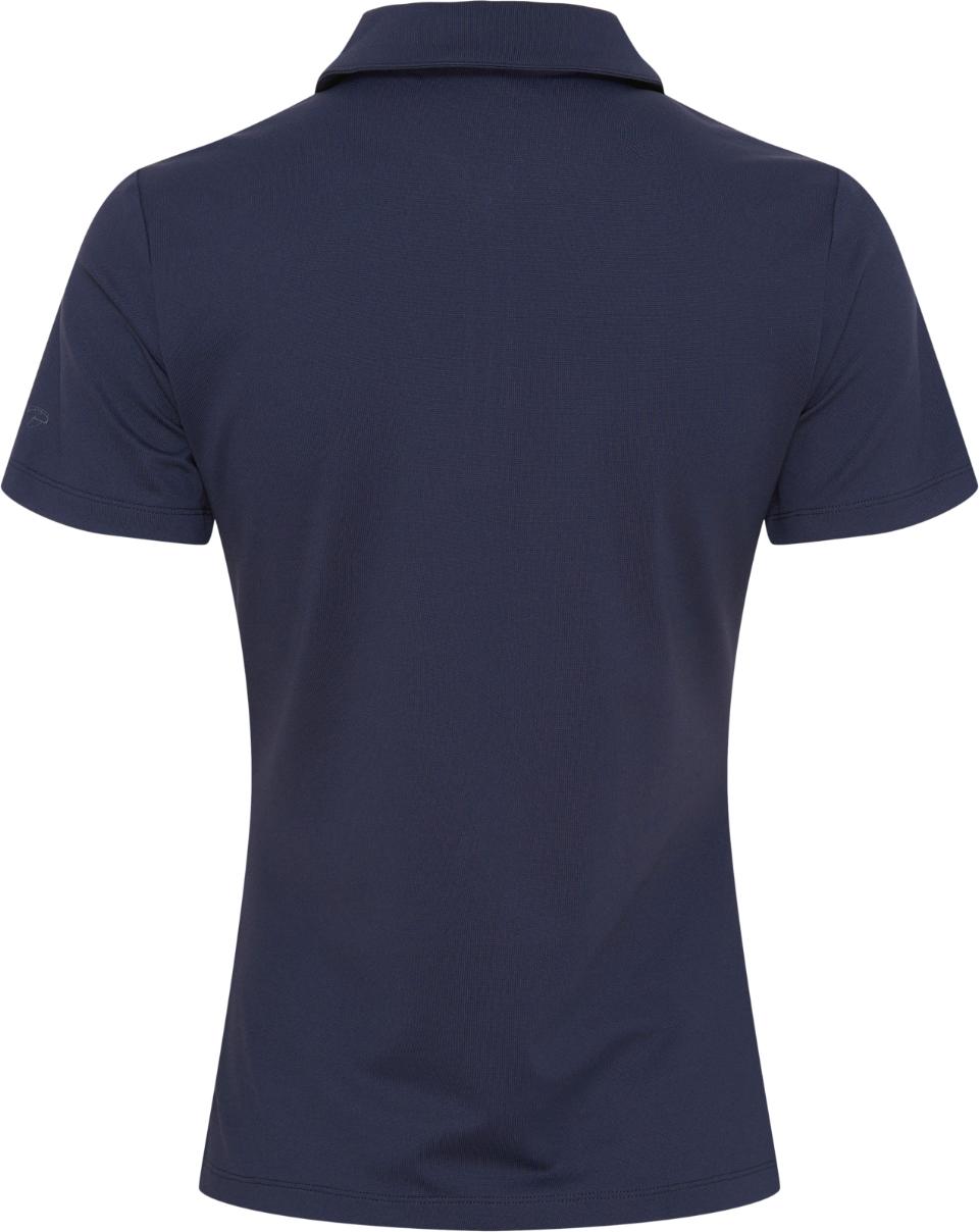 CATAGO NASH Polo T-shirt med lynlås i halsen. Navy