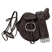 QHP MELBOURNE Ponysadel og trense. Brun