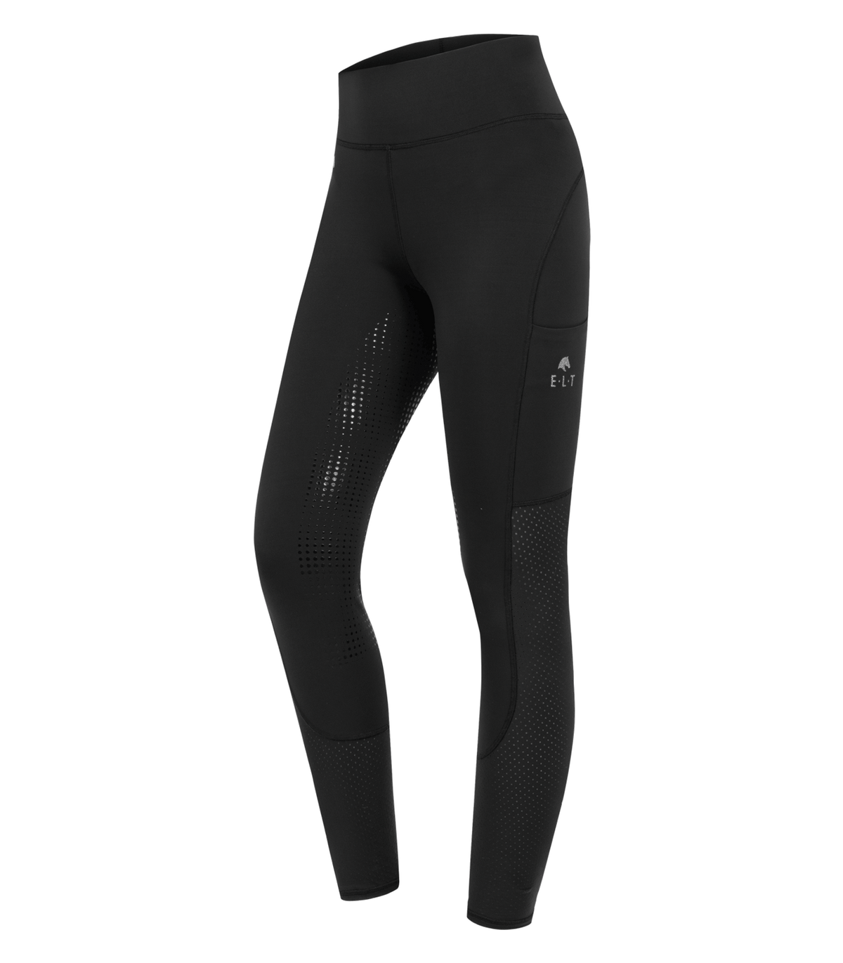 ELT HANNA MESH Højtaljede ridetights med fuld grip. Sort