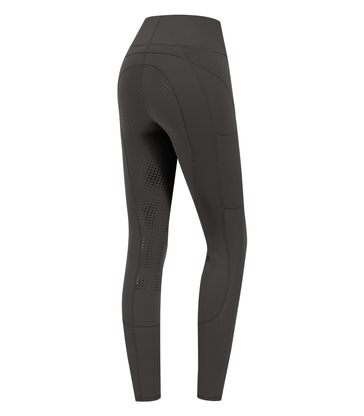 ELT HANNA MESH Højtaljede ridetights med fuld grip. Mørkegrå