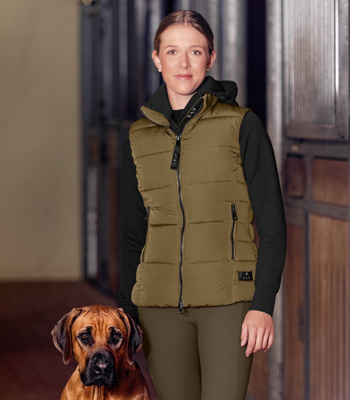ELT OXFORD Vinter letvægts-vest. Khaki