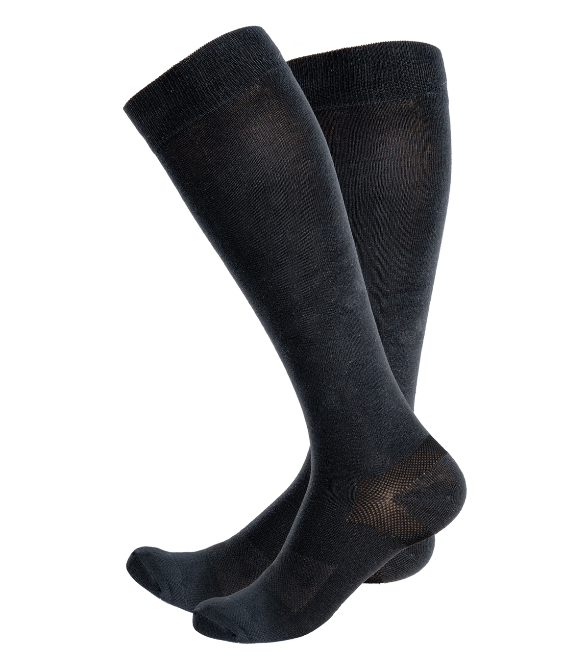 ELT BAMBOO Ridestrømper. Sort/navy