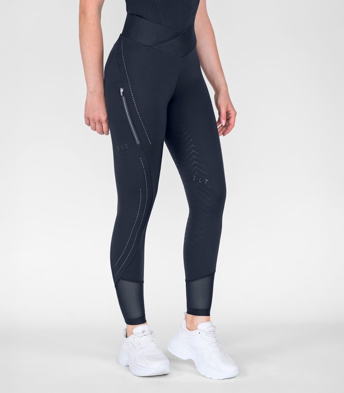 ELT PIA Ridetights med fuld grip. Navy