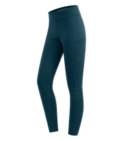 ELT RICA Teddy ridetights med fuldgrip. Petrol