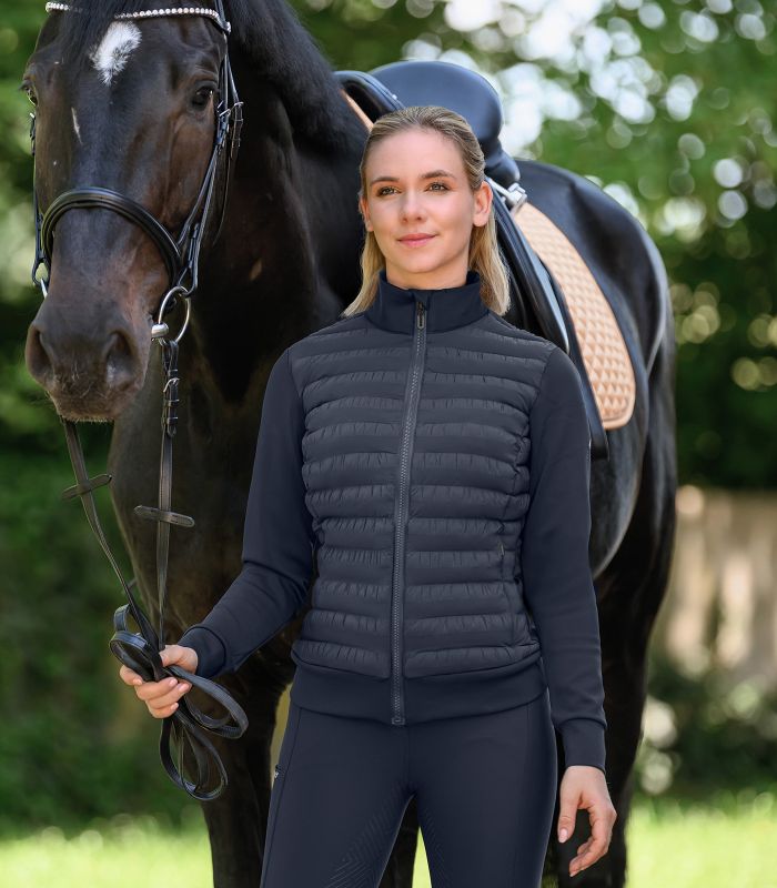 ELT SYDNEY Hybrid quiltet jakke. Navy