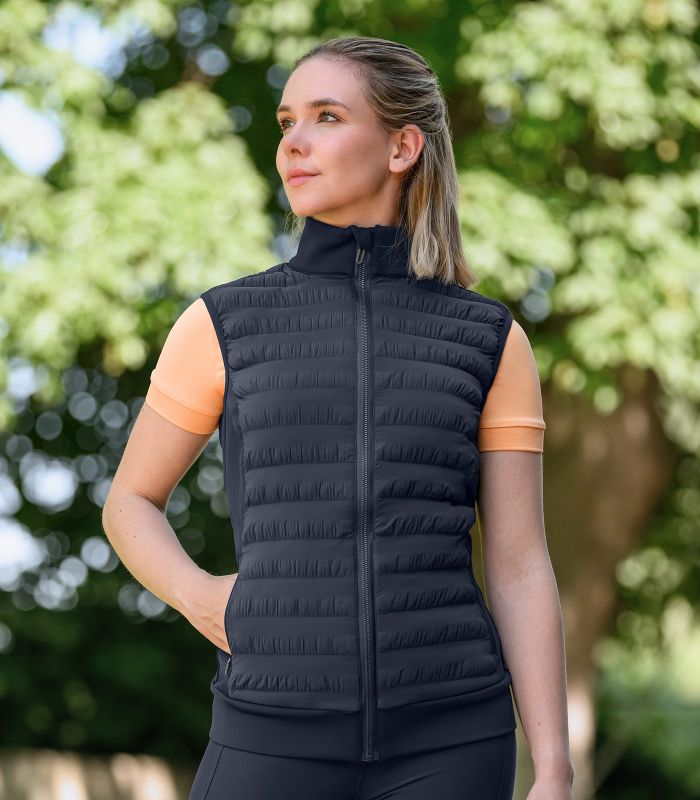 ELT SEATTLE Hybrid quiltet vest. Navy