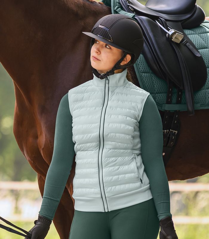 ELT SEATTLE Hybrid quiltet vest. Mint Green