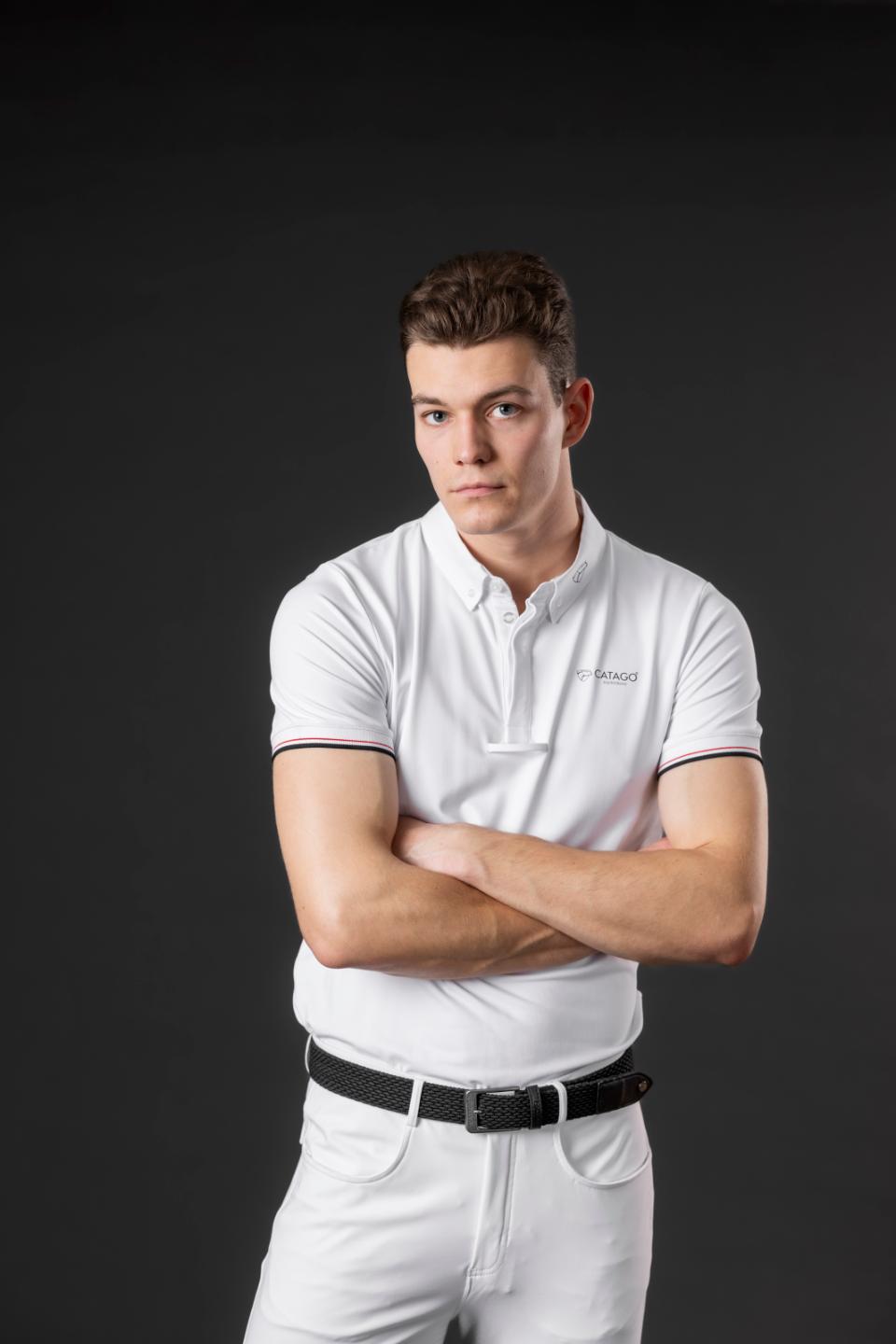 CATAGO MEN NEVIN Polo T-shirt. Hvid