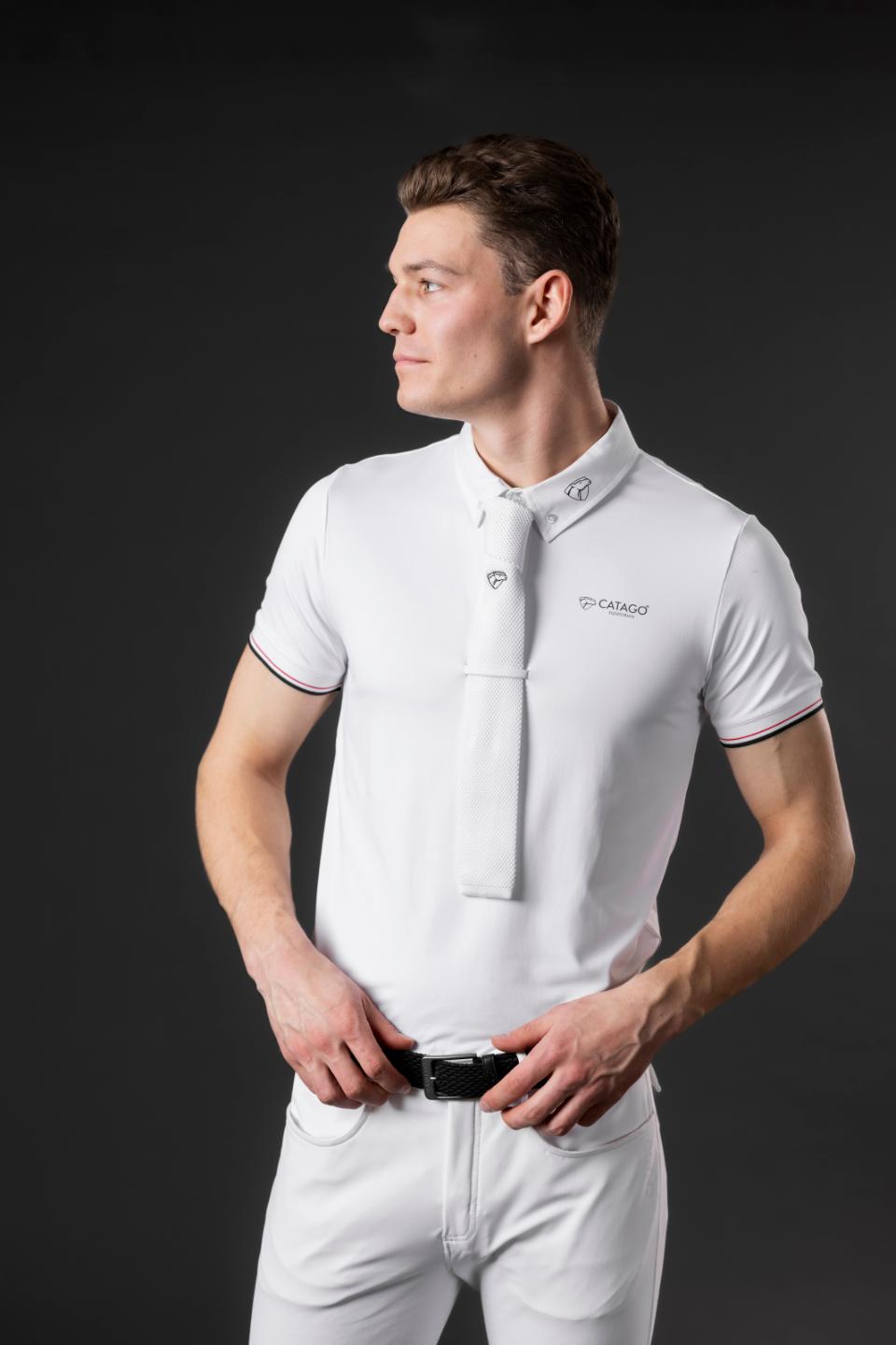 CATAGO MEN NEVIN Polo T-shirt. Hvid