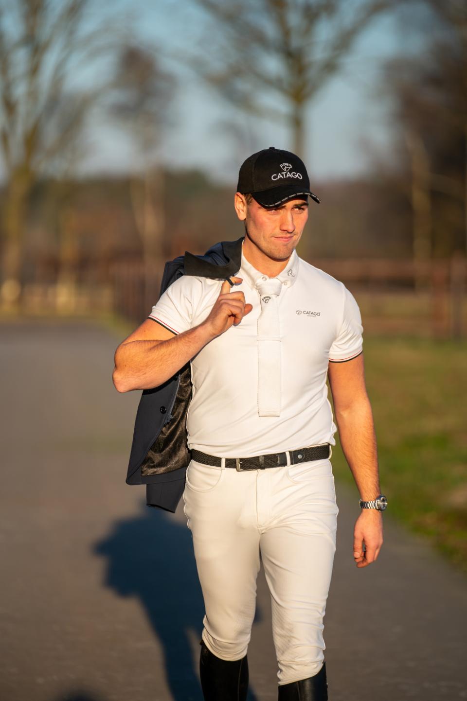 CATAGO MEN NEVIN Polo T-shirt. Hvid