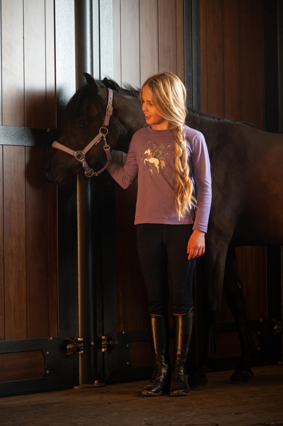 EQUIPAGE KIDS JINX Langærmet bluse. Purple Haze
