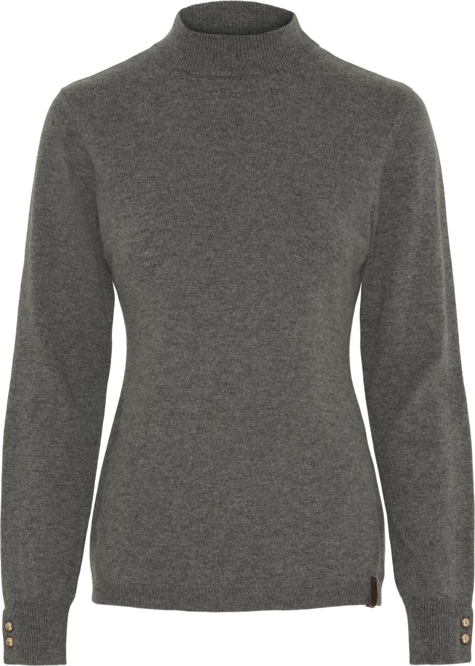 CATAGO AVA Mohair strik pullover. Grey Melange