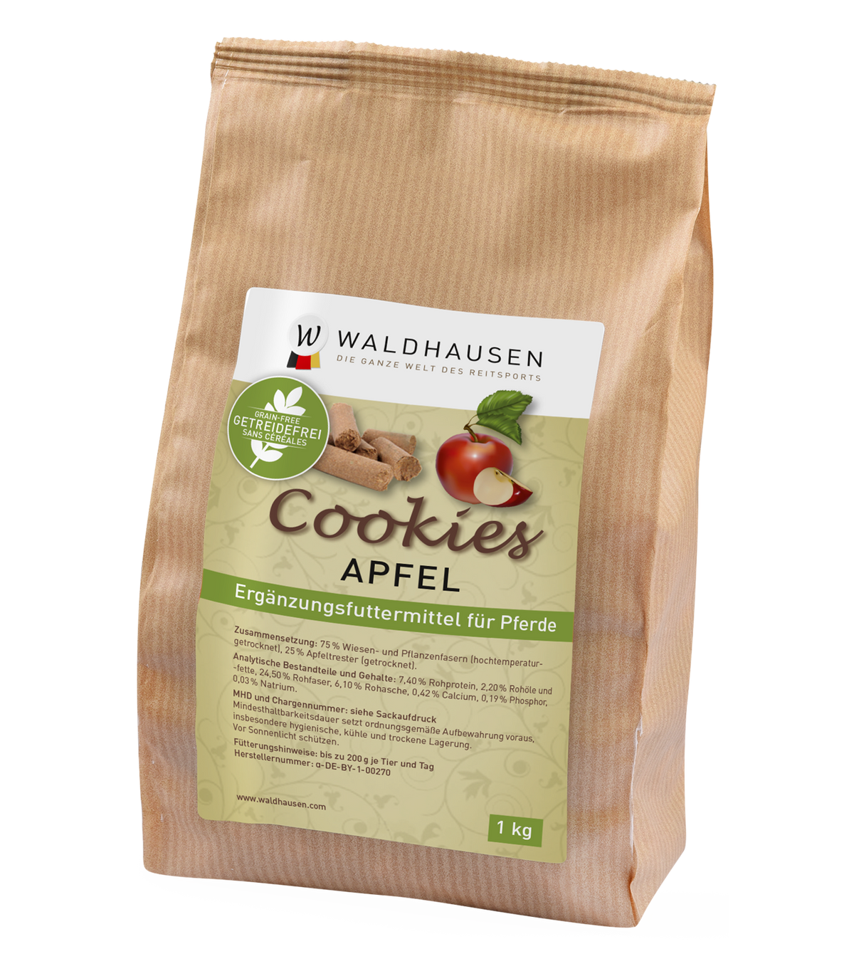 WALDHAUSEN Kornfri godbidder. Æblesmag. 1 kg