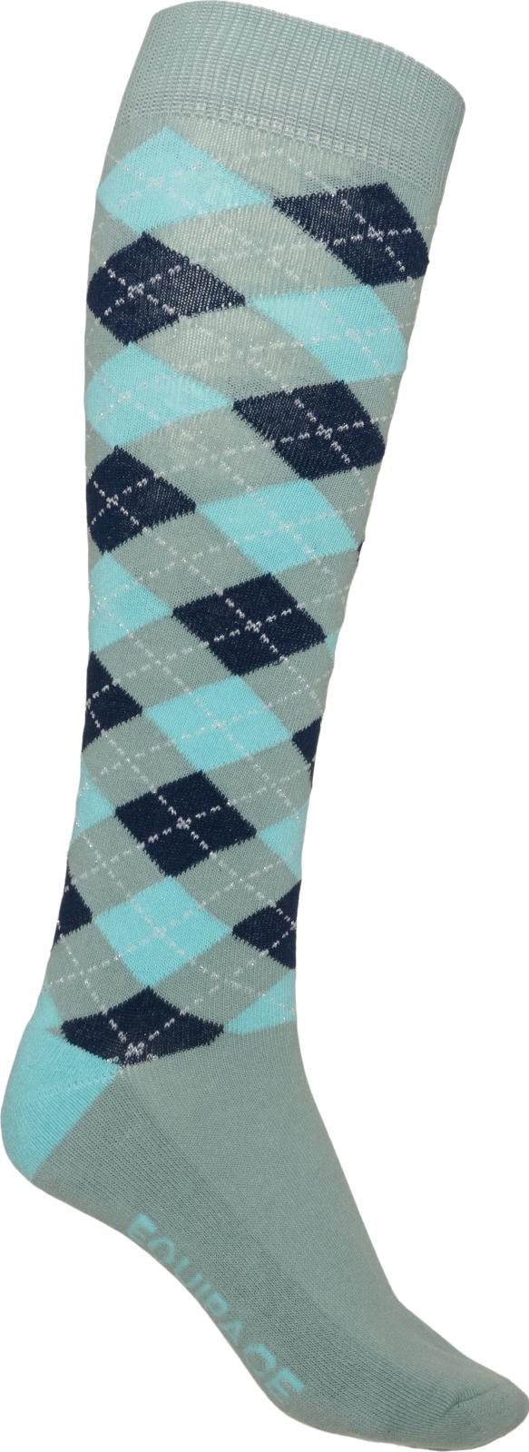 EQUIPAGE LAX Ridestrømper.  Arctic Blue