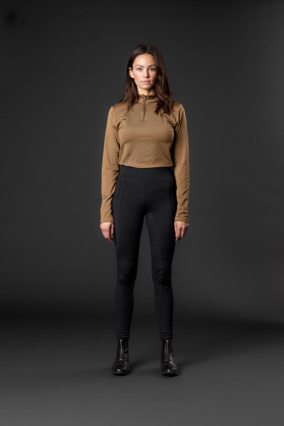 EQUIPAGE SAFINA Vinterridetights. Sort