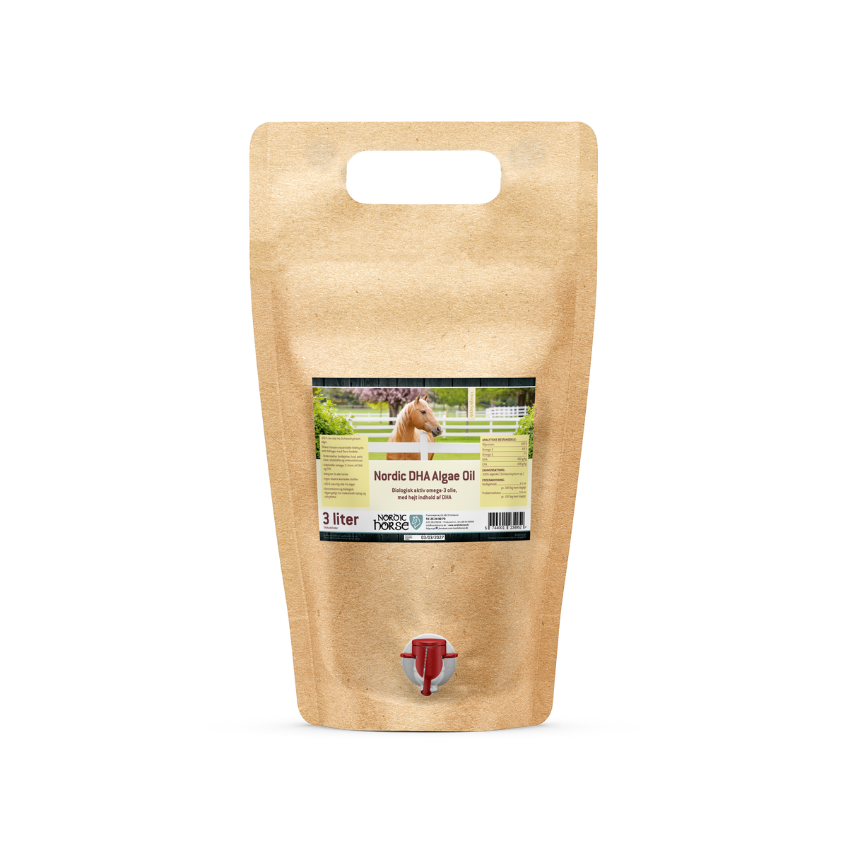 NORDIC HORSE DHA Algae Oil. 3 liter