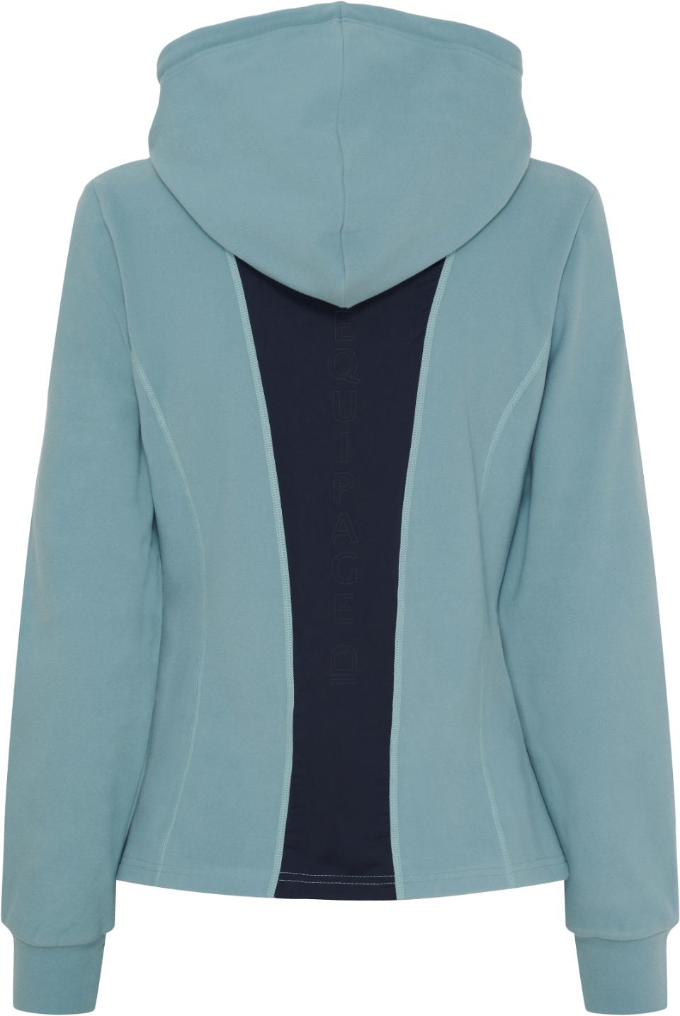 EQUIPAGE ABIGAIL Hoodie med lynlås. Arctic