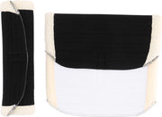 HORSEGUARD Bandageunderlag med imiteret lam. Sort. 45x37cm