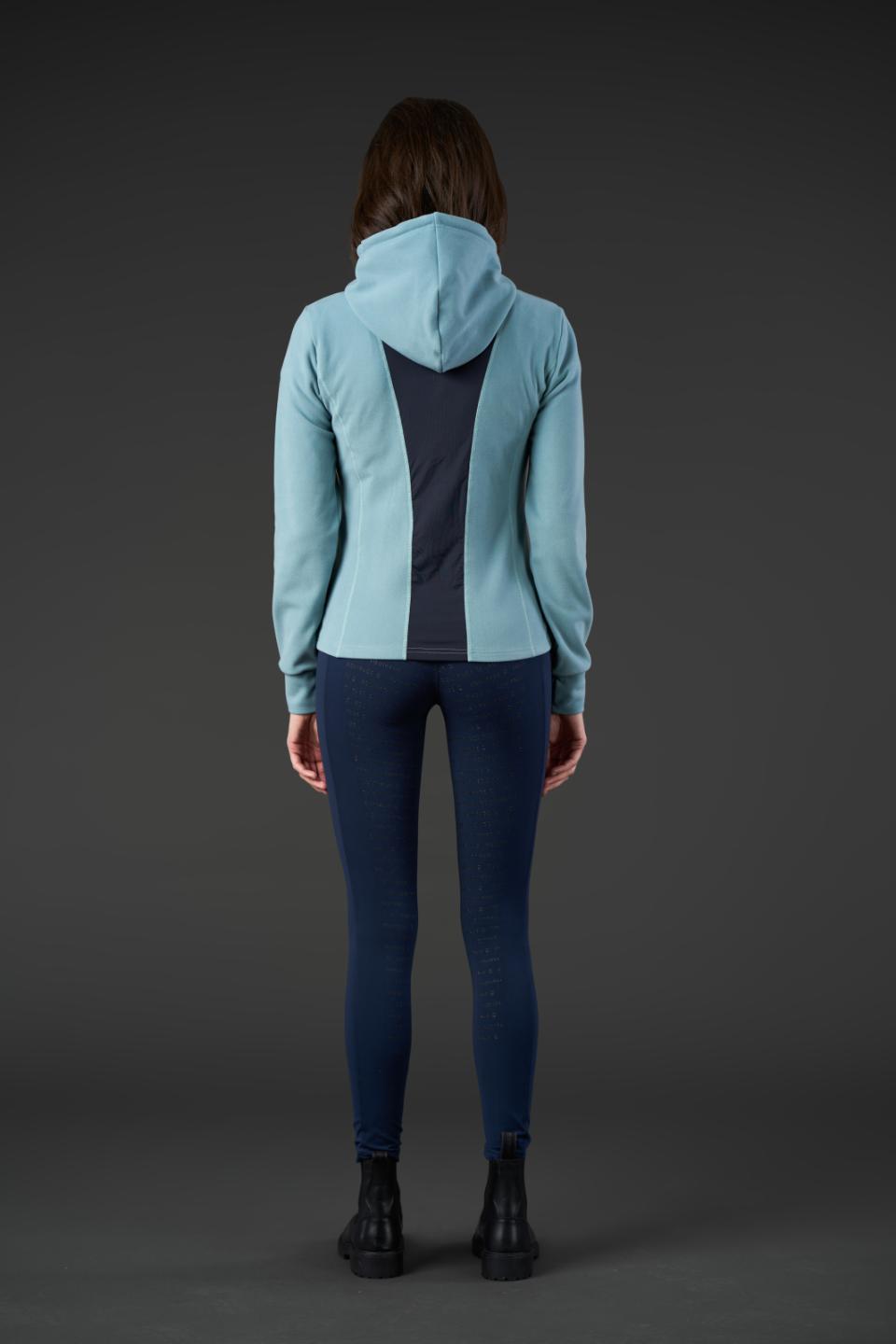 EQUIPAGE ABIGAIL Hoodie med lynlås. Arctic