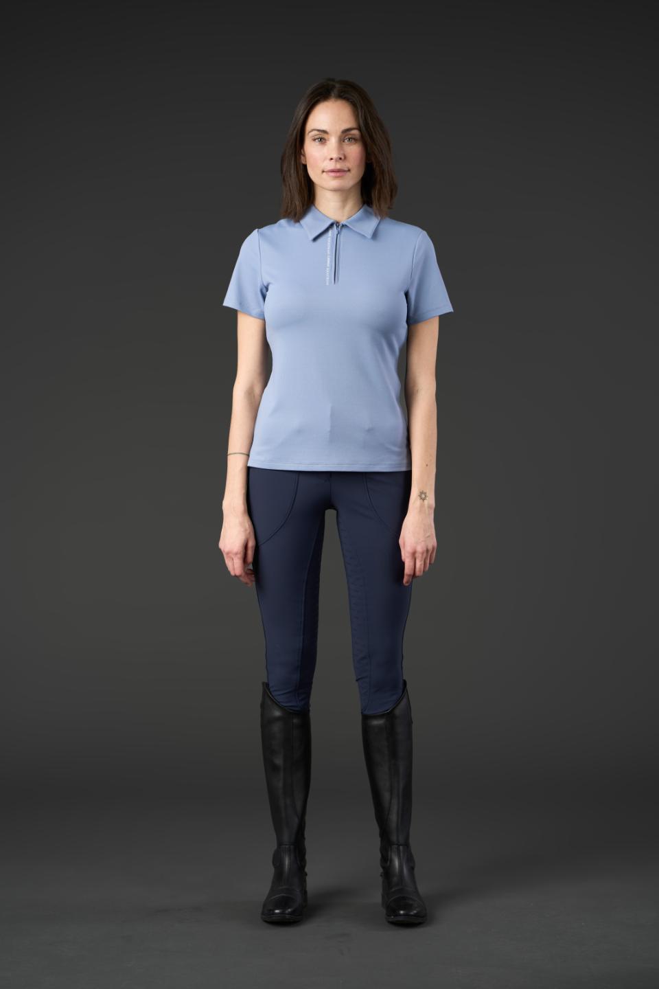 CATAGO NASH Polo T-shirt med lynlås i halsen. Tempest