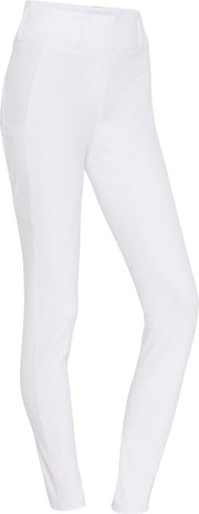 CATAGO RIVER Ridetights med bæltestropper. Fullgrip. Hvid