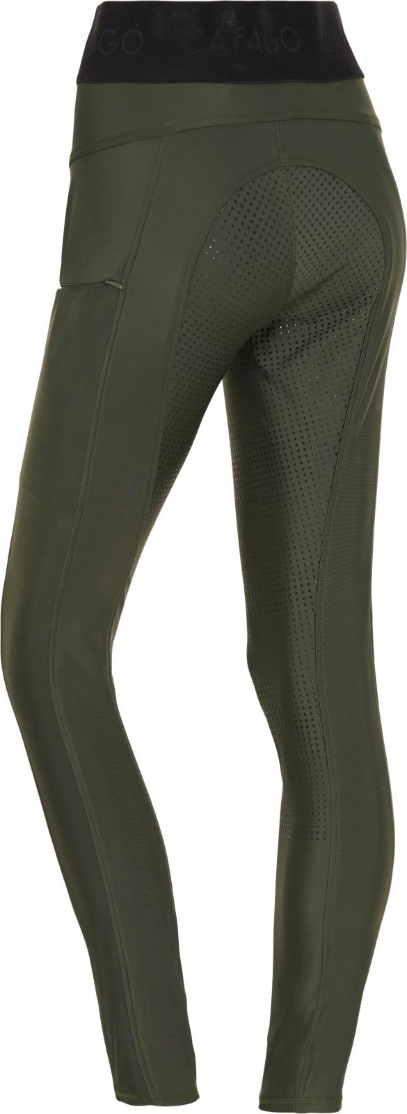 CATAGO AROY Ridetights med fuldgrip. Forest Green