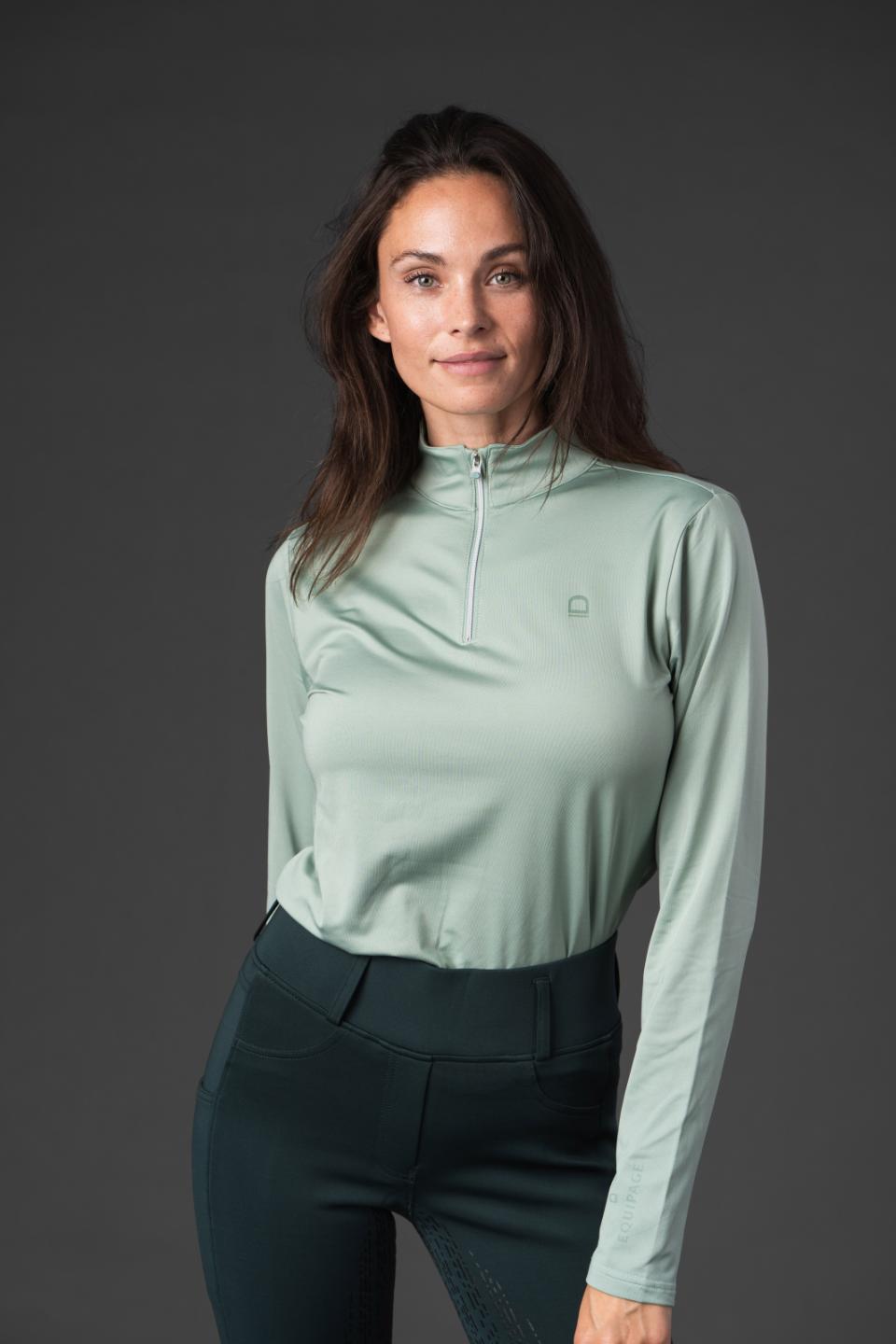 EQUIPAGE KOLYMA Ridetrøje. Granite Green